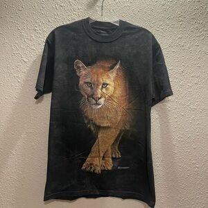 The‎ Mountain"2015" T Shirt Black Cougar Panther Nature Graphic Animal T-Shirt